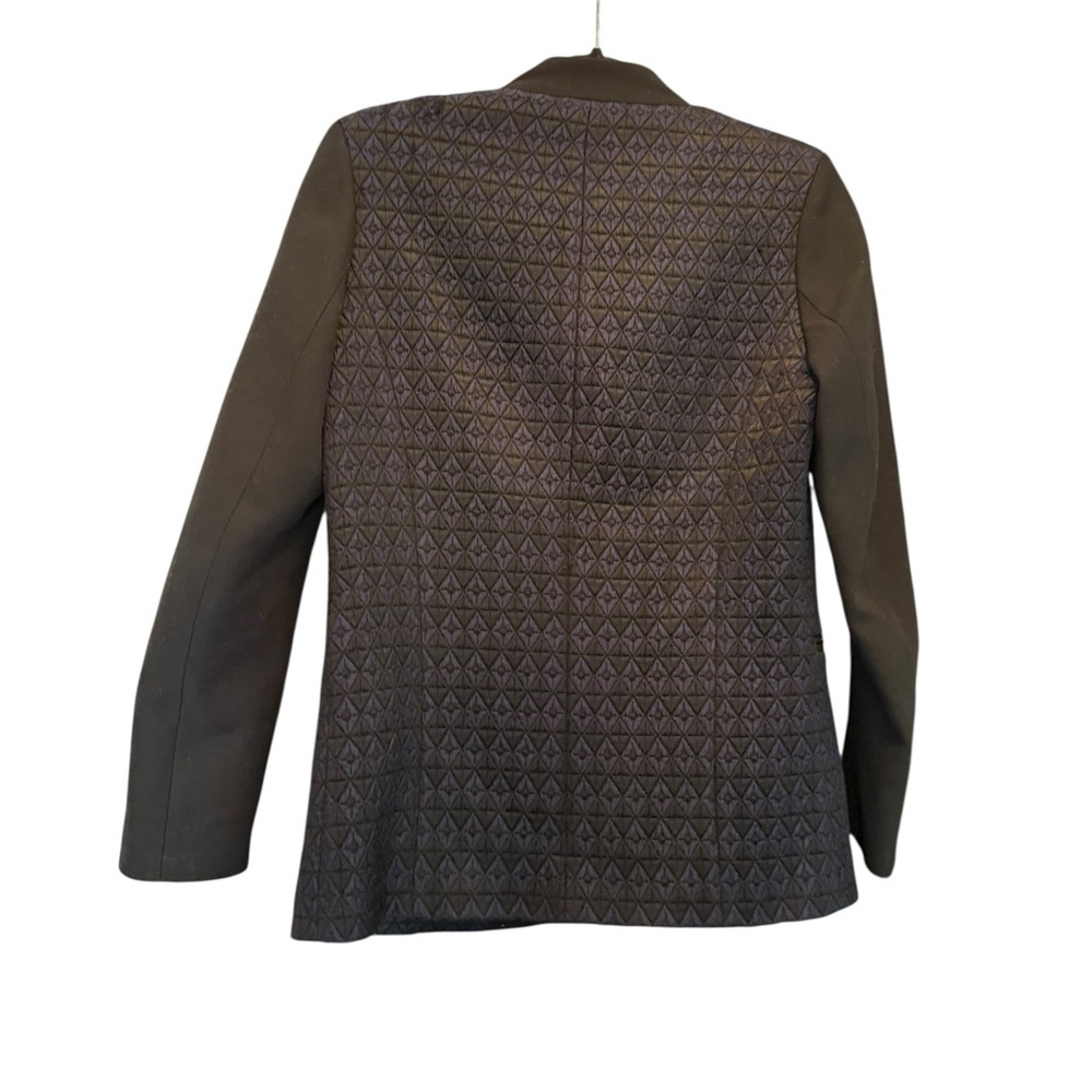 Sandro Elegant Black and Blue Women's Blazer - Picture 4 of 6